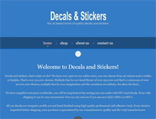 Tablet Screenshot of decalsandstickers.co.uk